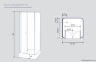 Kinedo Consort Watertight Saloon Door Shower Cubicle / Pod 700mm x 700mm
